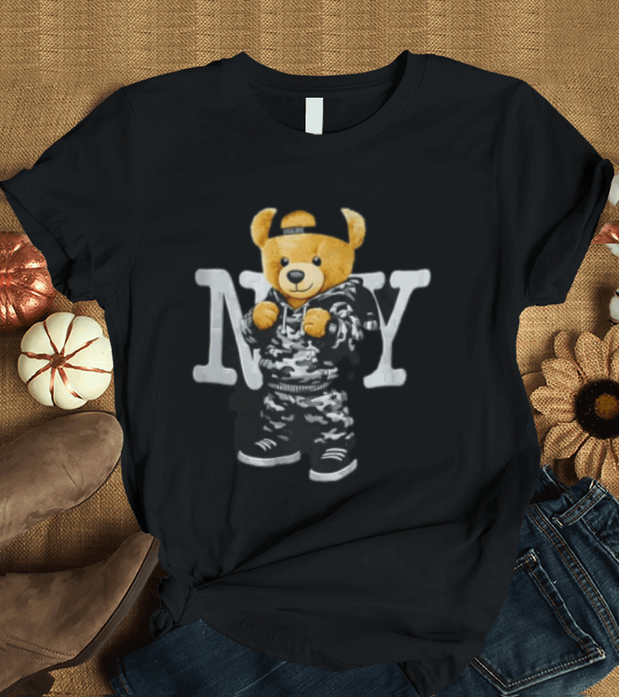Teddy Bear Camouflage NY T-Shirt