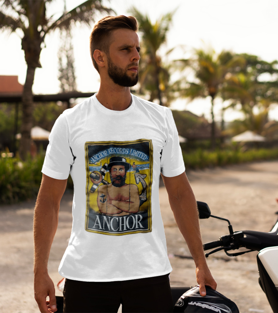 Anchor Records Limited Bearded Sailor With Tattooed Arms T-Shirt