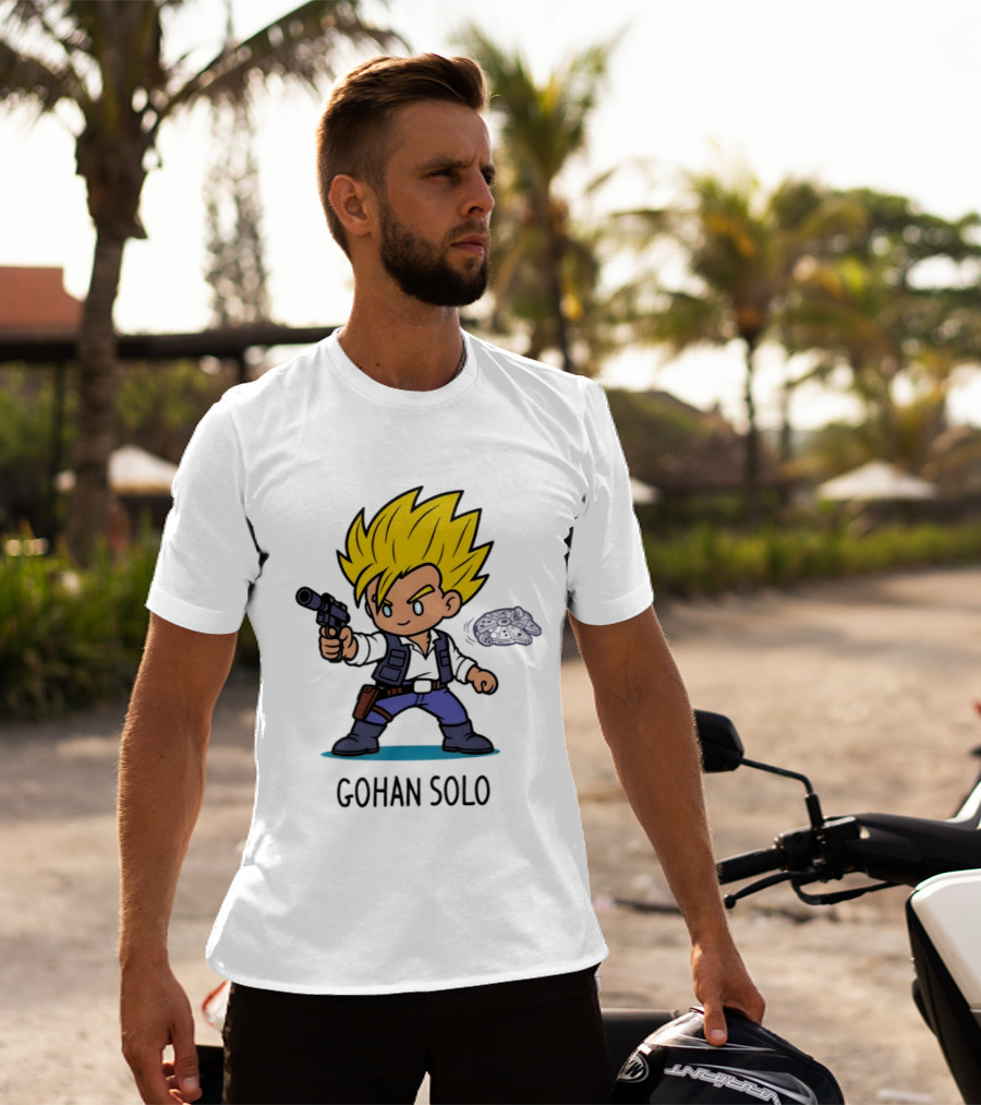 Gohan Solo Star Wars Dragon Ball Z Mashup Super Saiyan T-Shirt