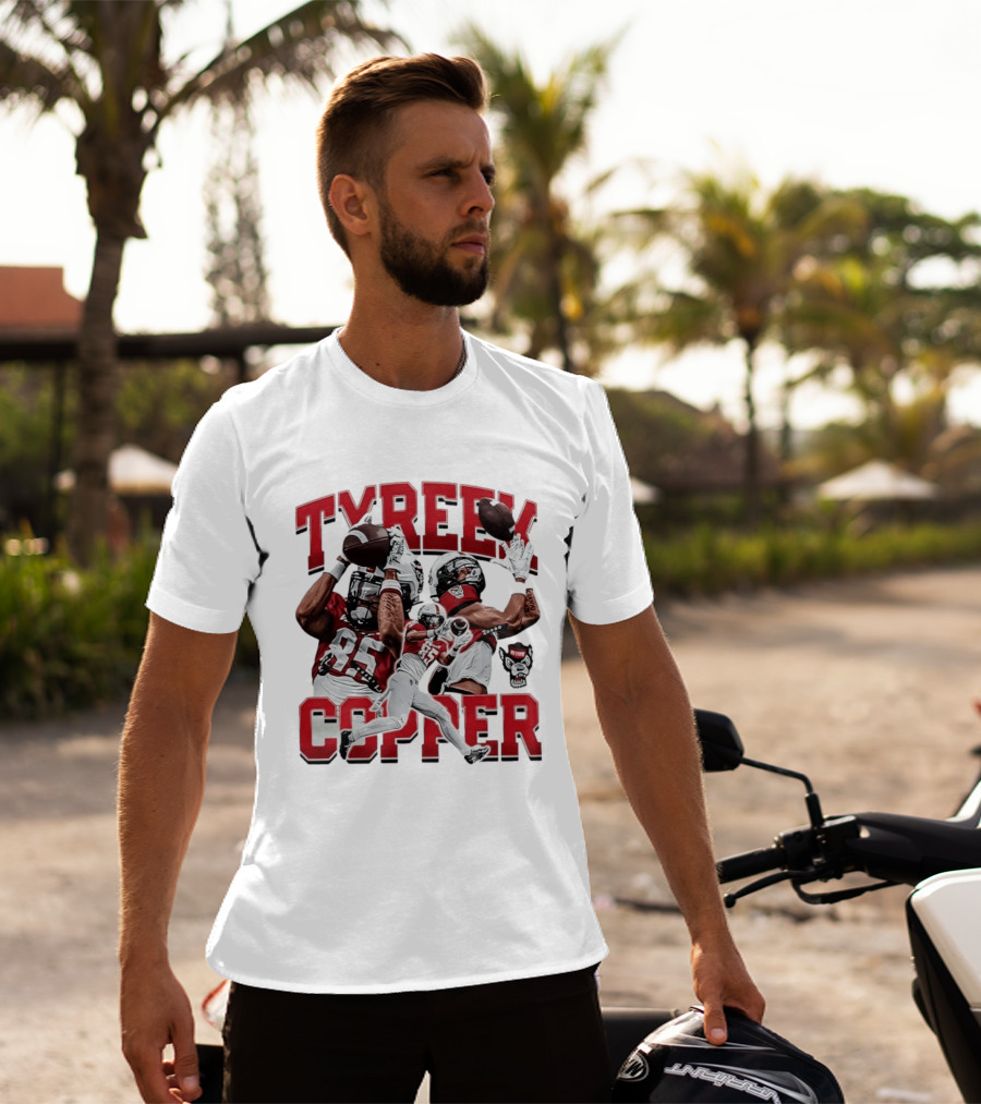 Tyreek Copper NC State Wolfpack Football Collage T-Shirt
