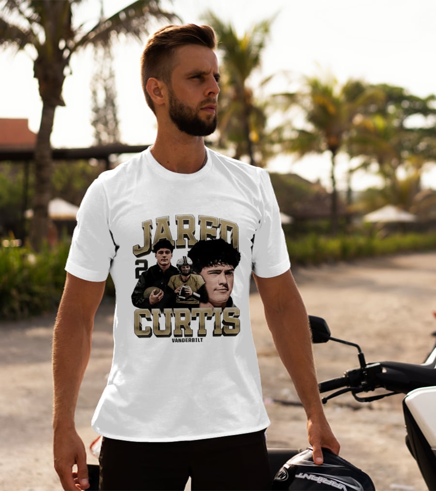 Vanderbilt Jared Curtis Football No 2 Commodores Collage T-Shirt