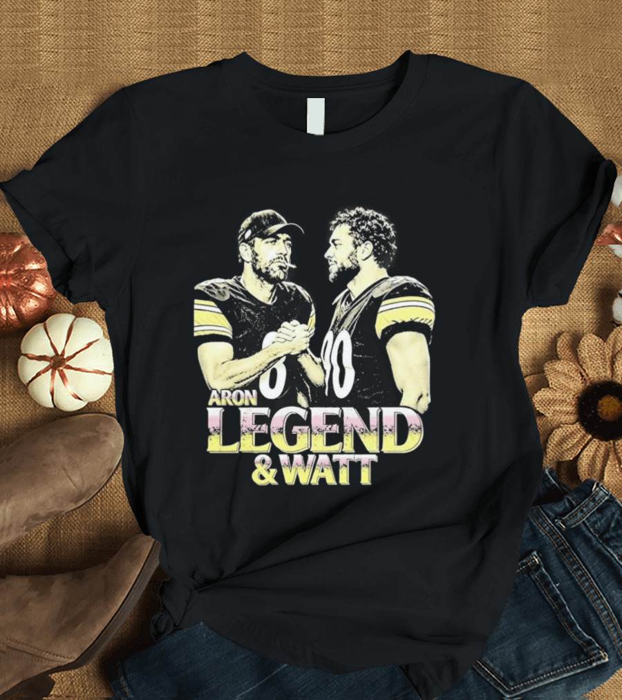 Aron Legend And Watt Steelers Connection T-Shirt