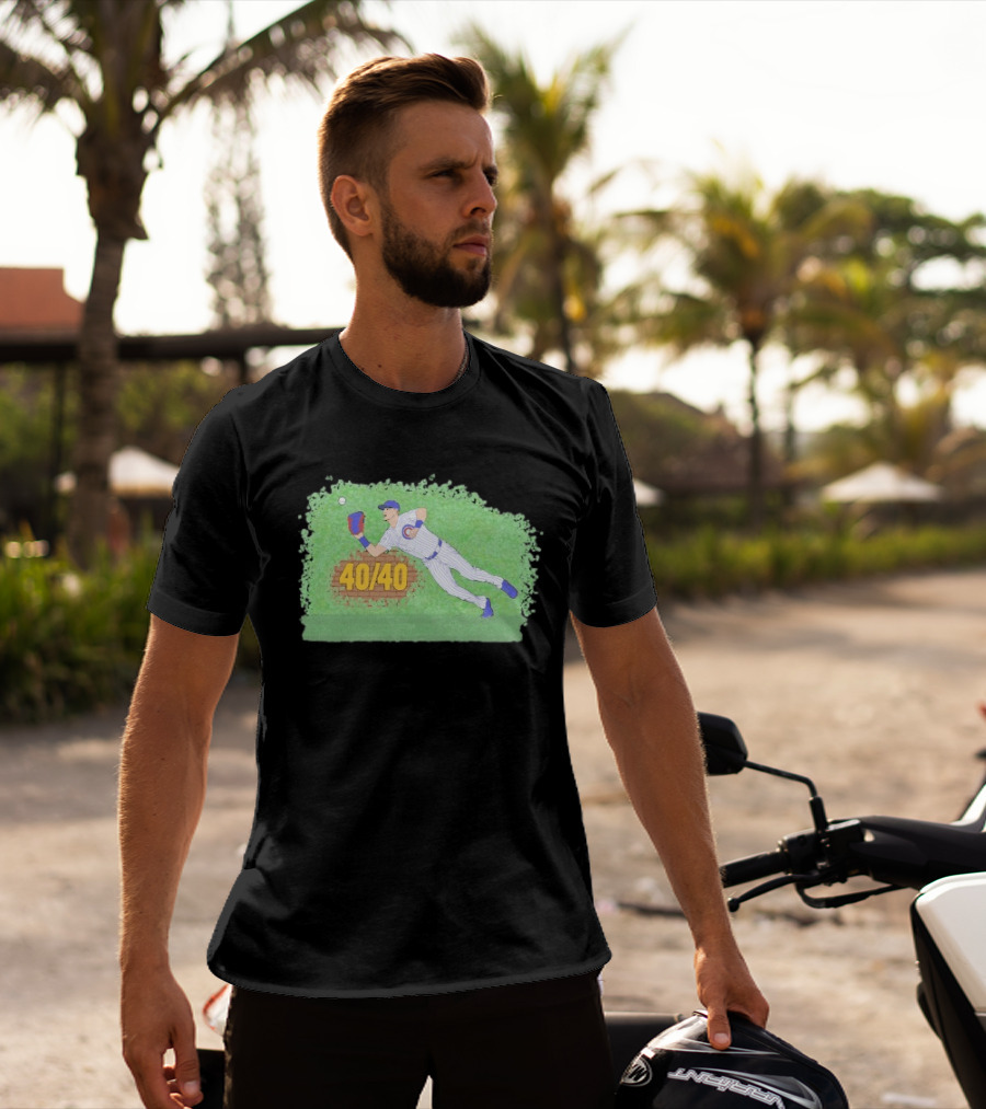 Pete Crow Armstrong 40 40 Chicago Cubs Diving Catch T-Shirt