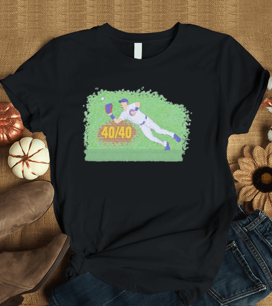 Pete Crow Armstrong 40 40 Chicago Cubs Diving Catch T-Shirt