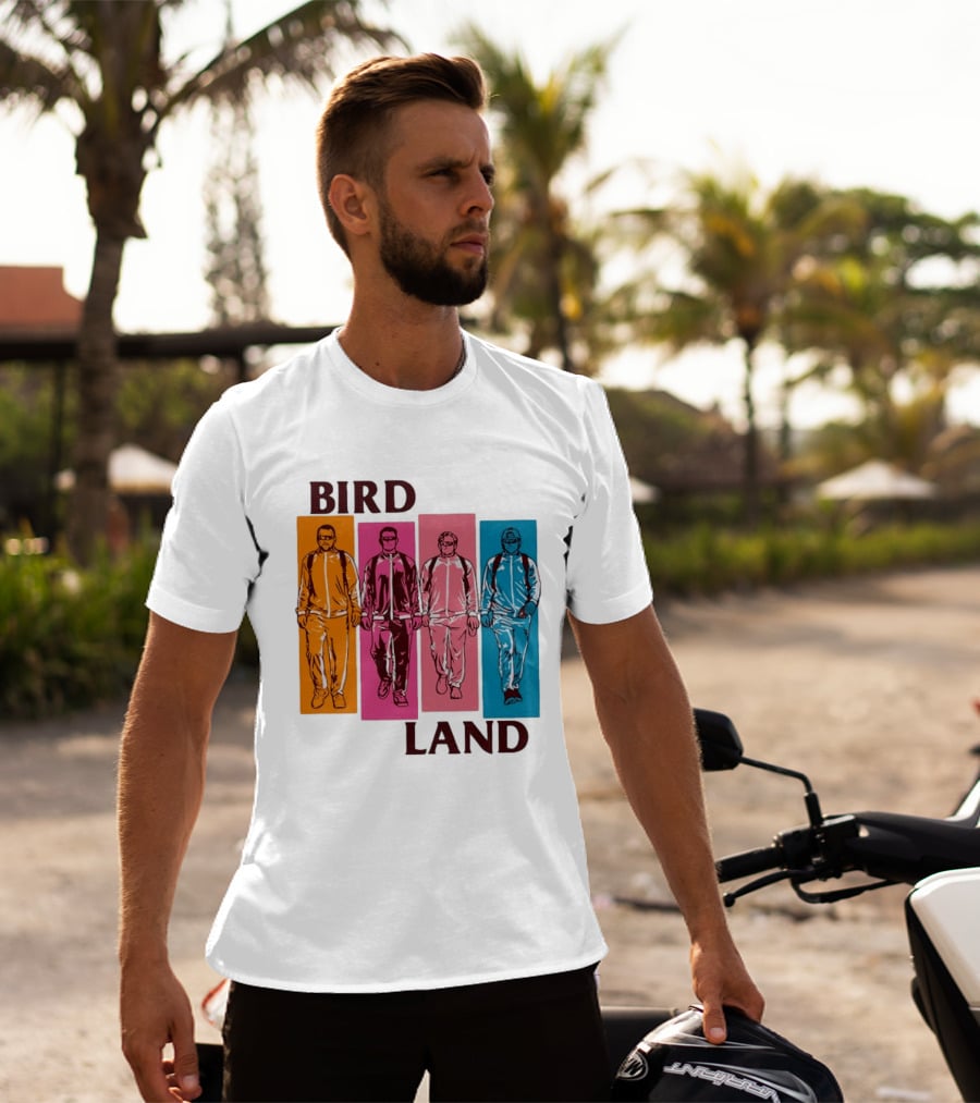 Baltimore Orioles Birdland Colorful Walking Figures T-Shirt
