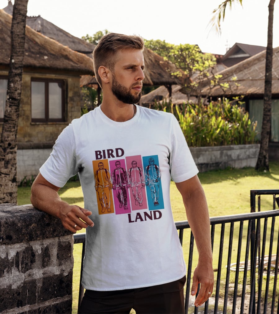 Baltimore Orioles Birdland Colorful Walking Figures T-Shirt
