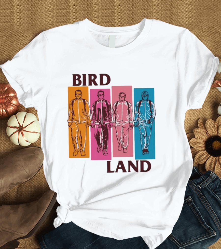 Baltimore Orioles Birdland Colorful Walking Figures T-Shirt
