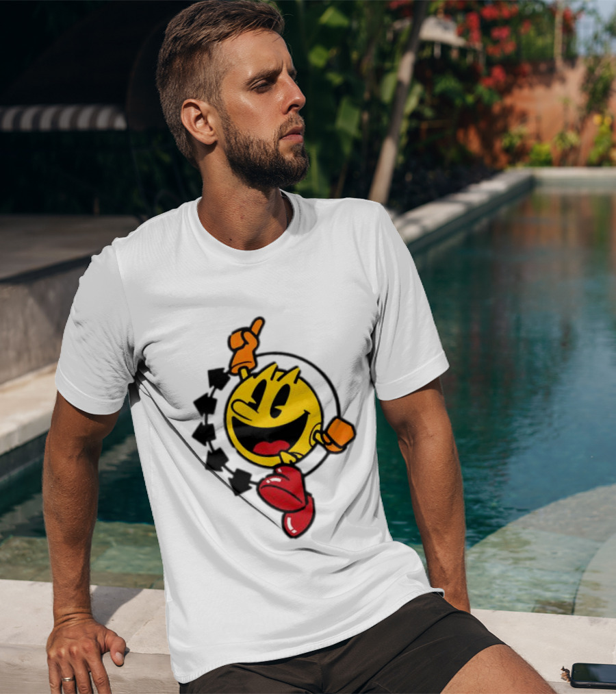 Pac Man X Blink 182 Smiley Collaboration T-Shirt