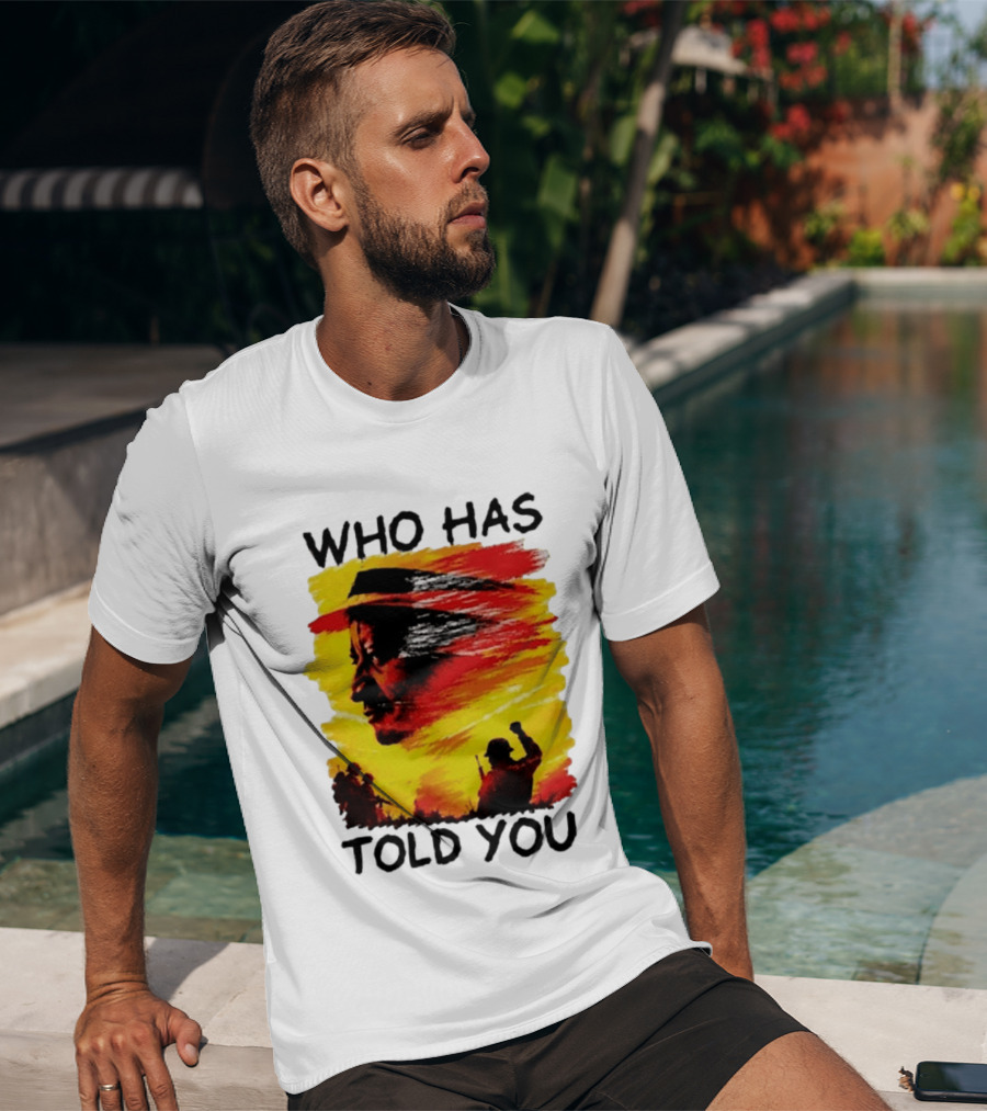 Edwin Sifuna Wears Raila Odinga's Who Has Told You T-Shirt