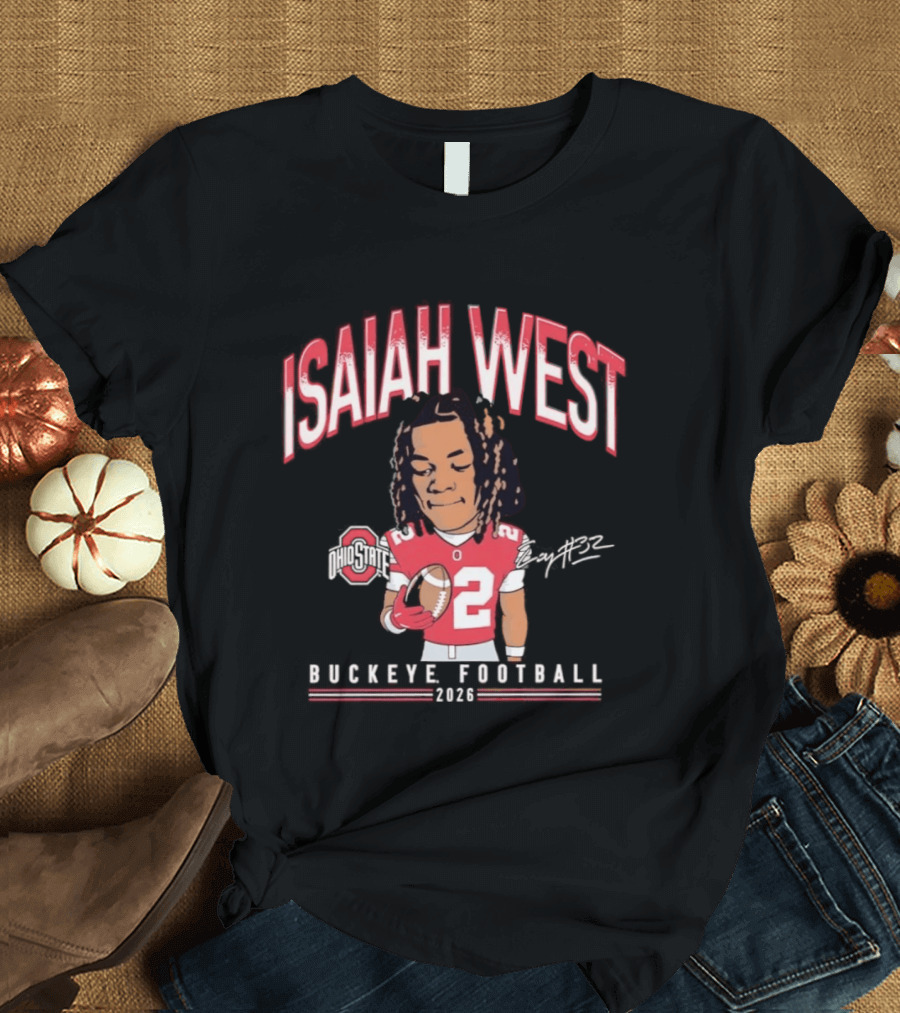 2026 Ohio State Buckeyes Isaiah West Buckeye Football T-Shirt