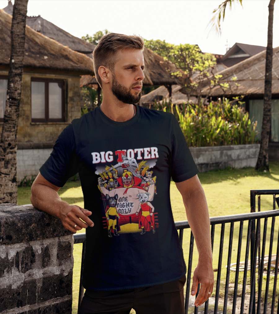 Big Toter One Night Only Wrestling Lucha Libre Wildcat Showdown T-Shirt