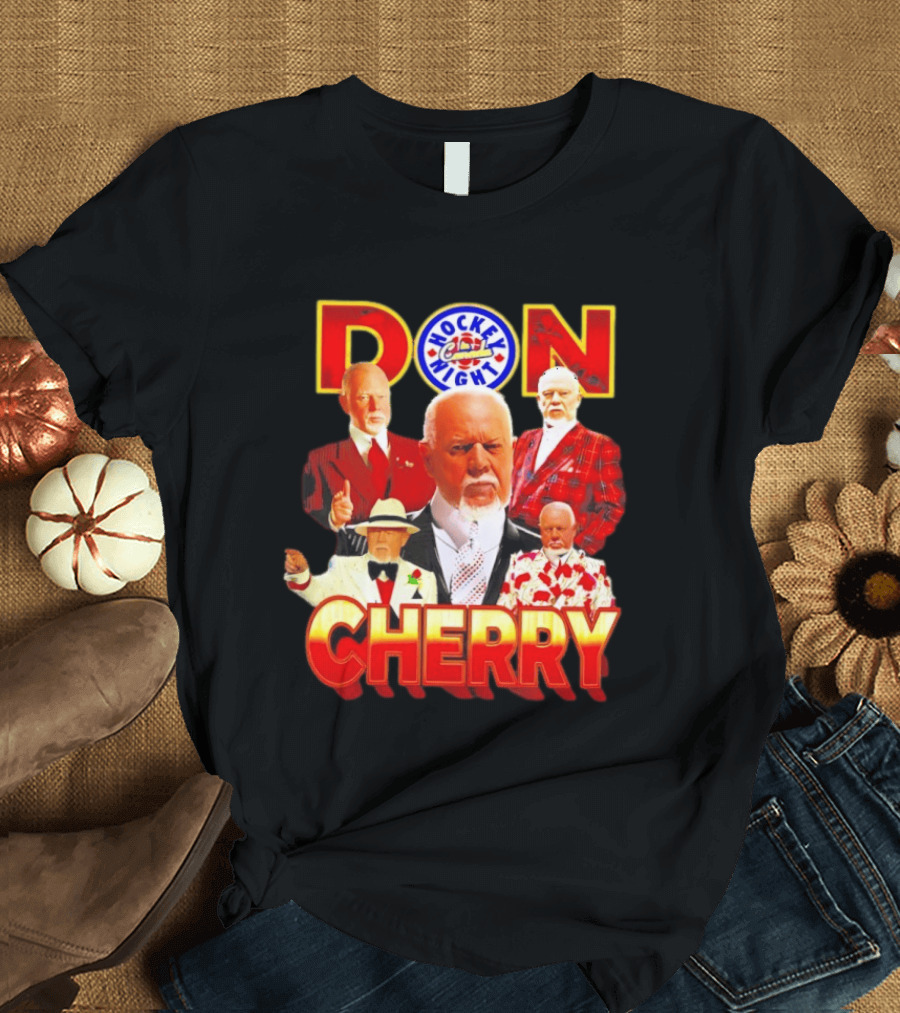 Hockey Night Don Cherry Boston Bruins Bootleg T-Shirt