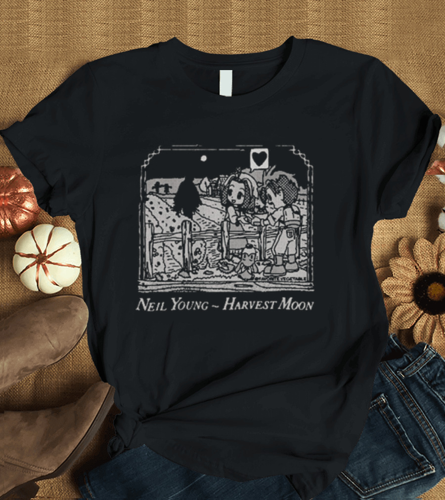 Neil Young Harvest Moon Let's Go Dancin In The Light Favorite Vegetable T-Shirt