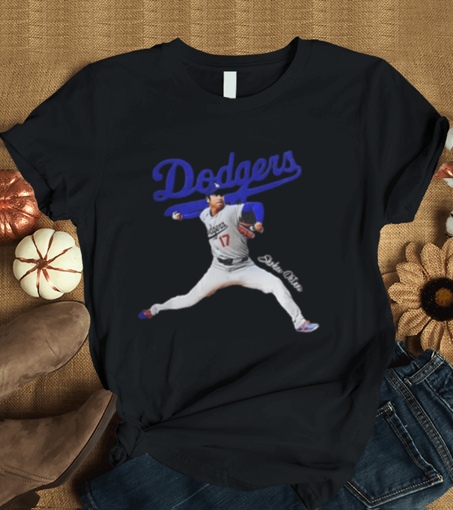 Dodgers Shohei Ohtani 17 Baseball Player Los Angeles T-Shirt