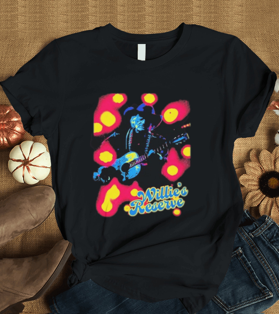 Willie's Nelson Reserve Psychedelic Country Music Legend T-Shirt