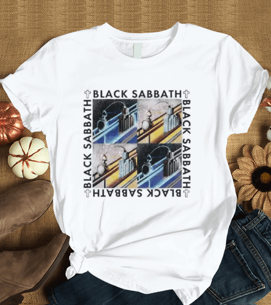 Black Sabbath Technical Ecstasy Raglan Blocks T-Shirt