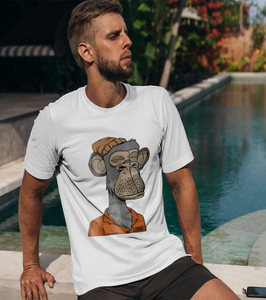 Bored Ape Yacht Club Astronaut Inmate Orange Jumpsuit T-Shirt