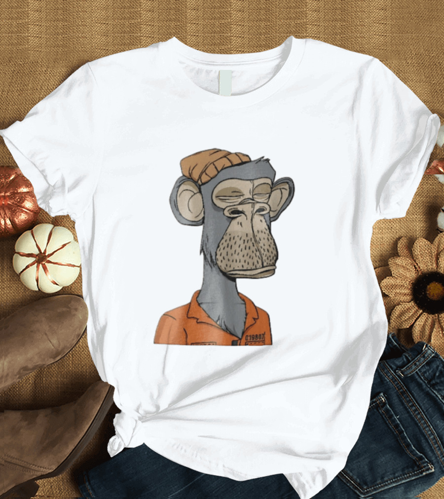Bored Ape Yacht Club Astronaut Inmate Orange Jumpsuit T-Shirt