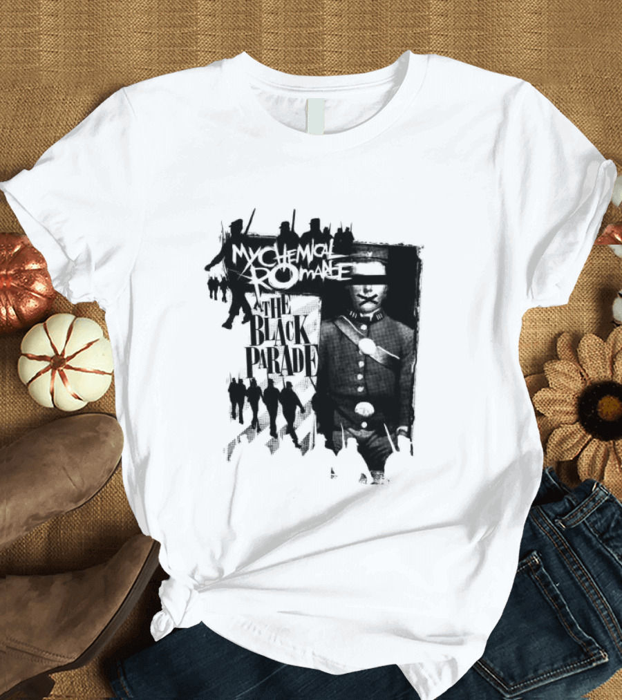 My Chemical Romance Warpath Distressed Band Names T-Shirt