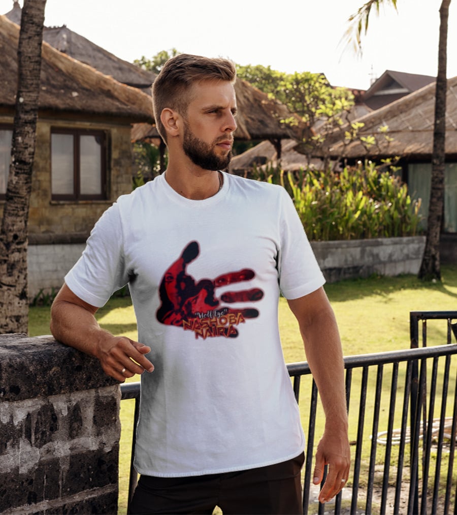 Red Handprint Wolf Eye Nashoba Naira T-Shirt