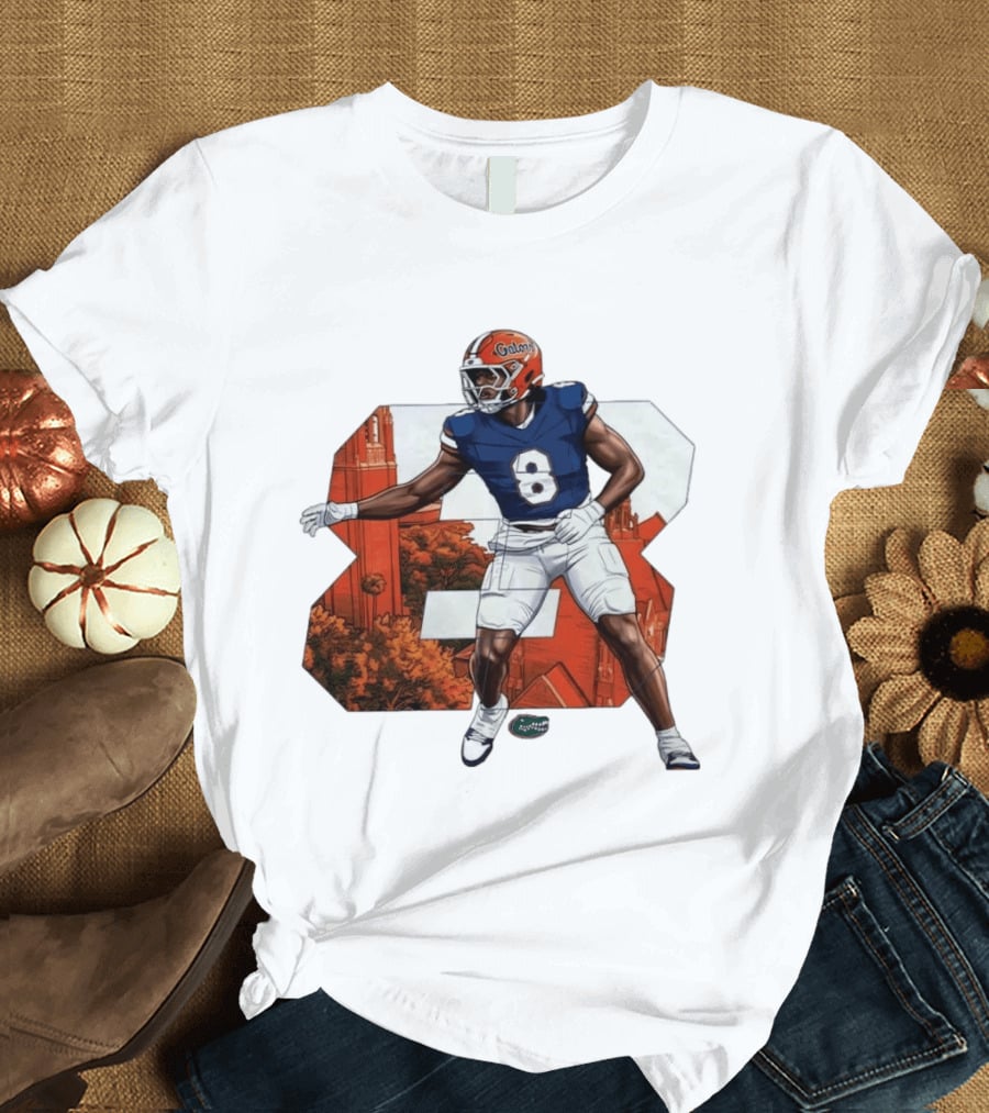 NCAA Florida Gators No 8 Aaron Chiles Jr. T-Shirt
