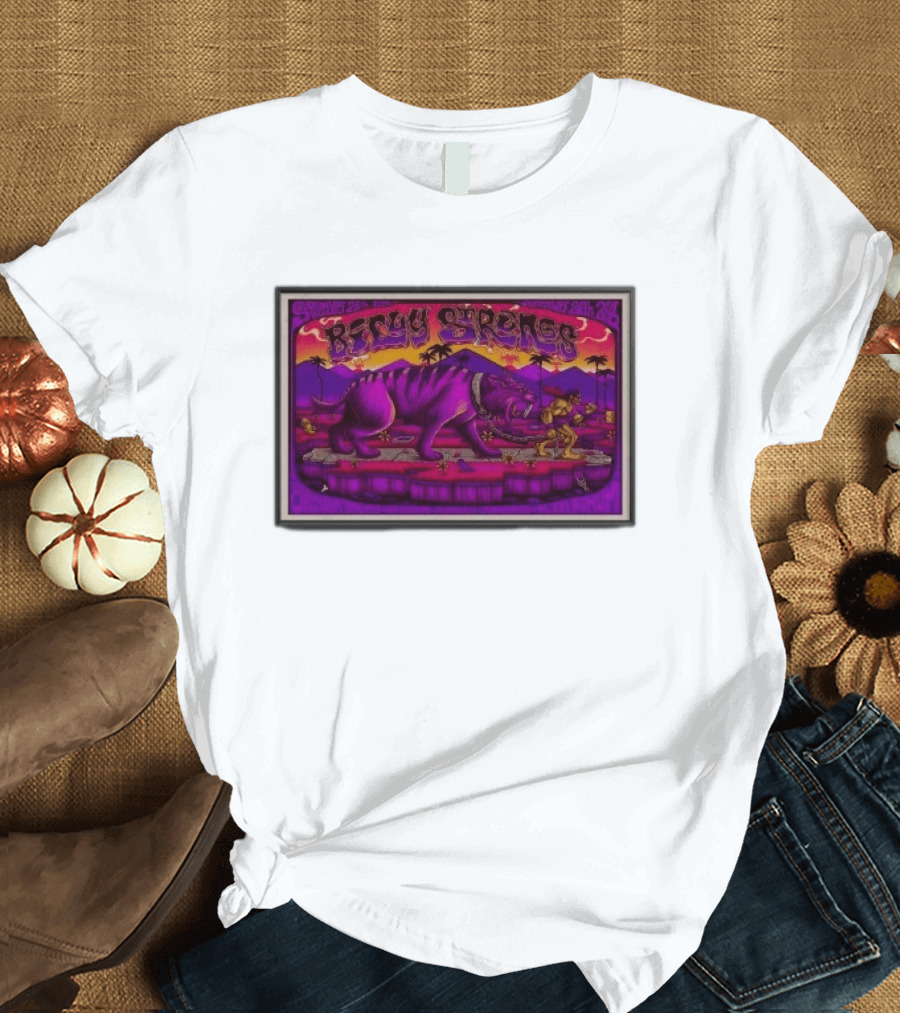 Billy Strings Tour 2026 Los Angeles Inglewood Purple Tiger T-Shirt