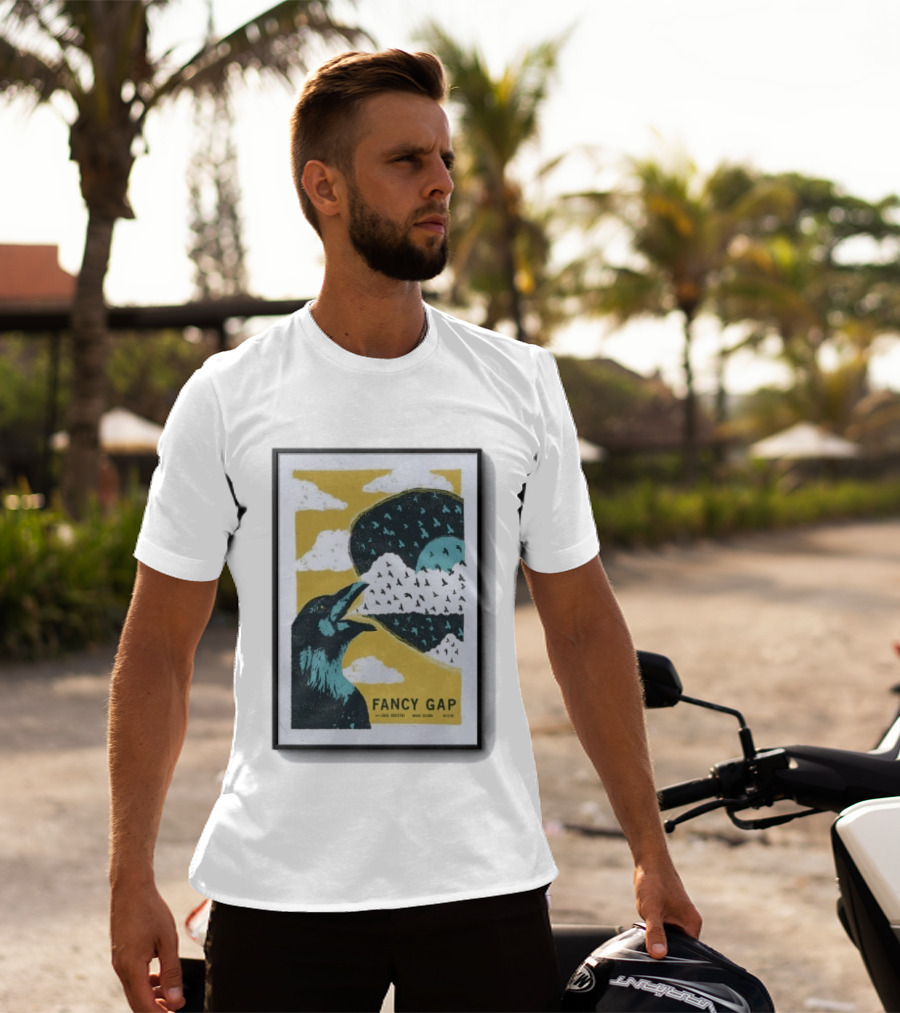 Fancy Gap Oct 2 2026 Boone Saloon Vintage Crow And Cloud Print T-Shirt