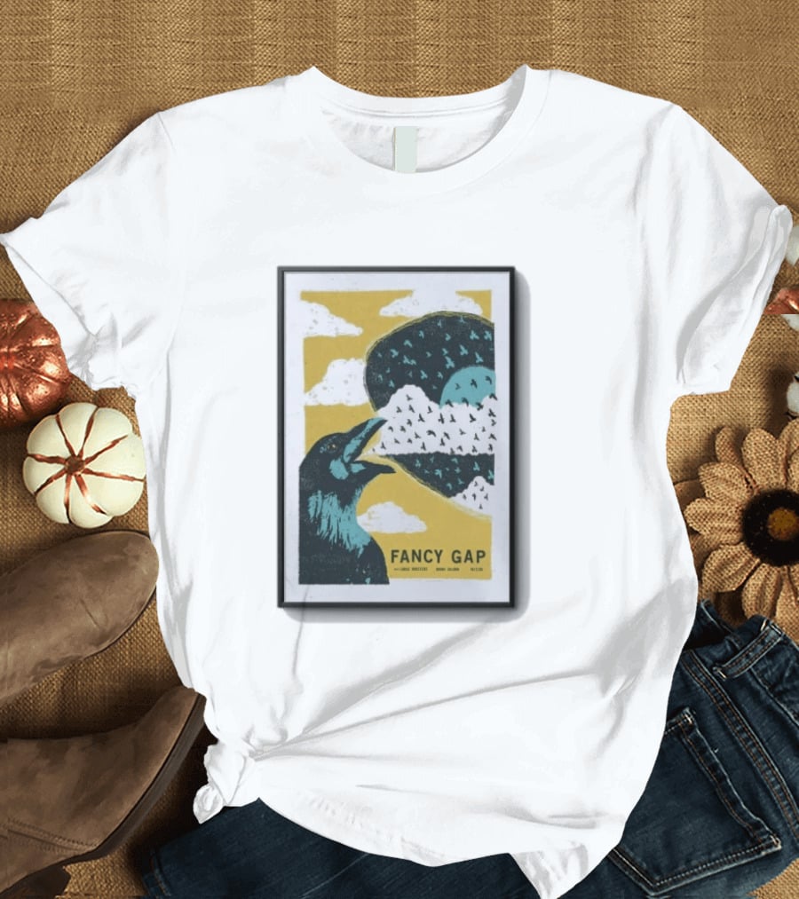 Fancy Gap Oct 2 2026 Boone Saloon Vintage Crow And Cloud Print T-Shirt