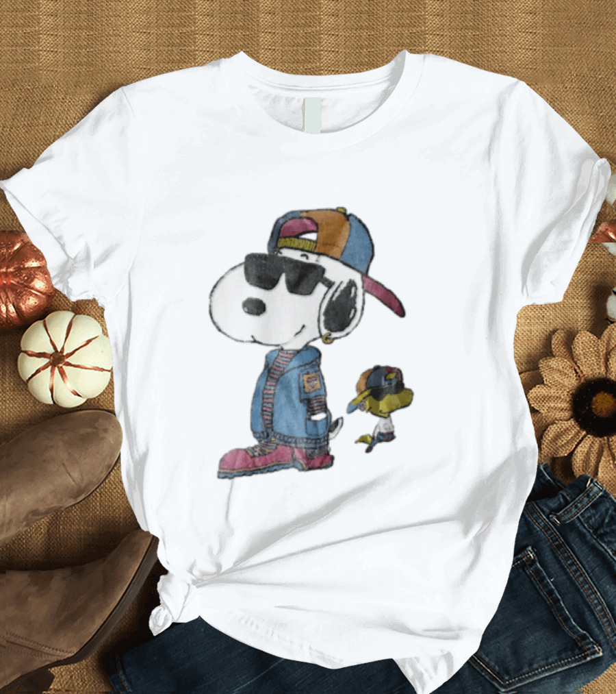 Snoopy Woodstock Cool Sunglasses Cap Jacket T-Shirt