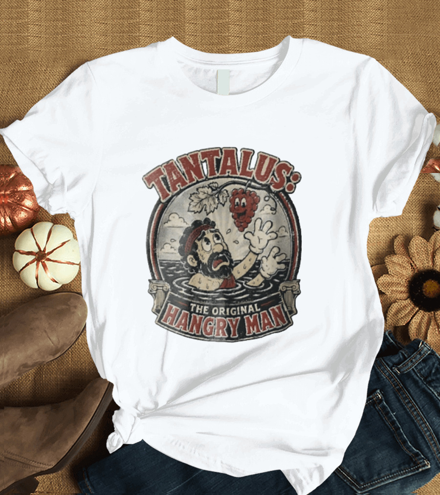 Tantalus The Original Hangry Man Retro Greek Mythology Comic T-Shirt