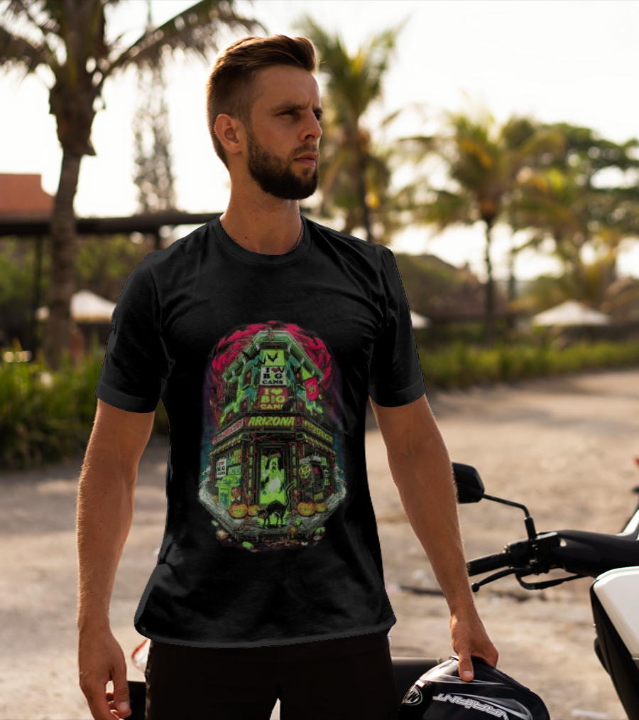 Arizona Black Haunted Big Cans Halloween Bodega Spooky Long Sleeve T-Shirt