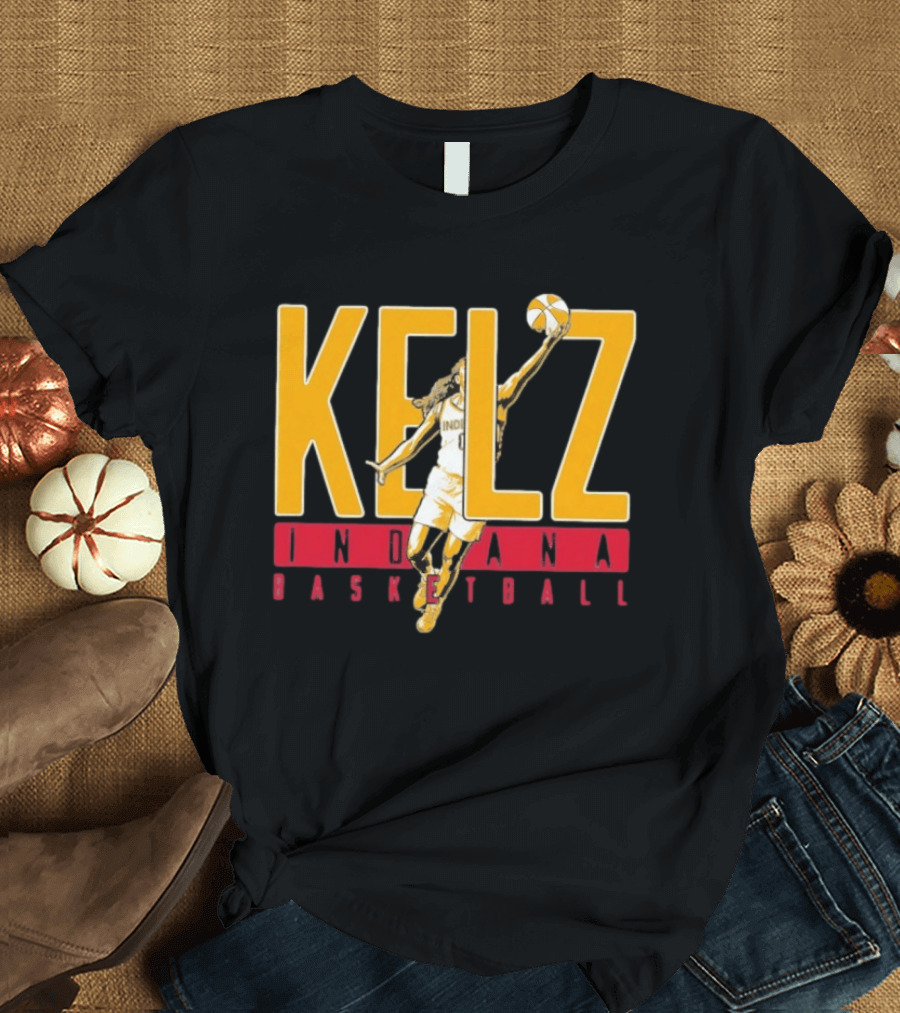 Kelz Indiana Basketball Mitchell Fever Player Dunk T-Shirt