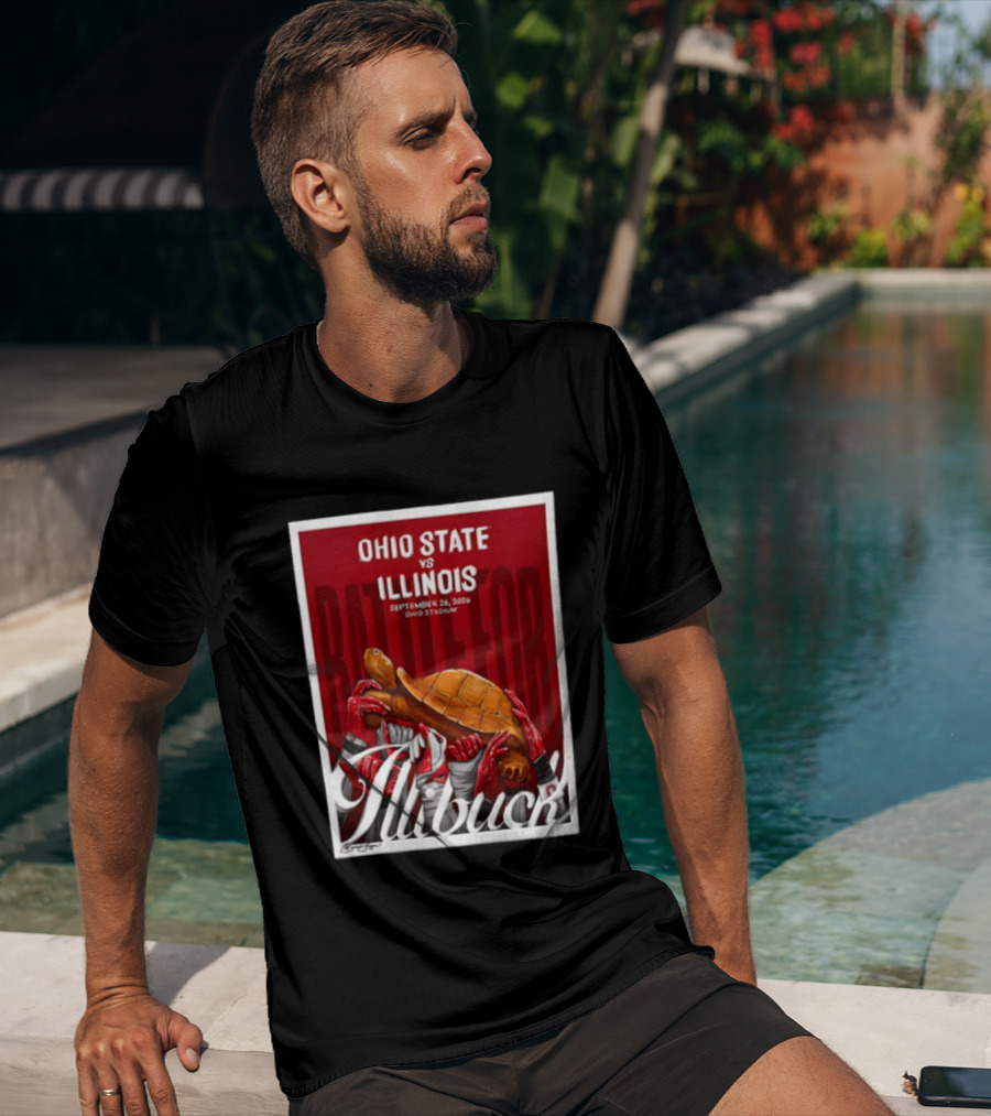 Ohio State Vs Illinois September 2026 Battle For Illibuck Ohio Stadium T-Shirt