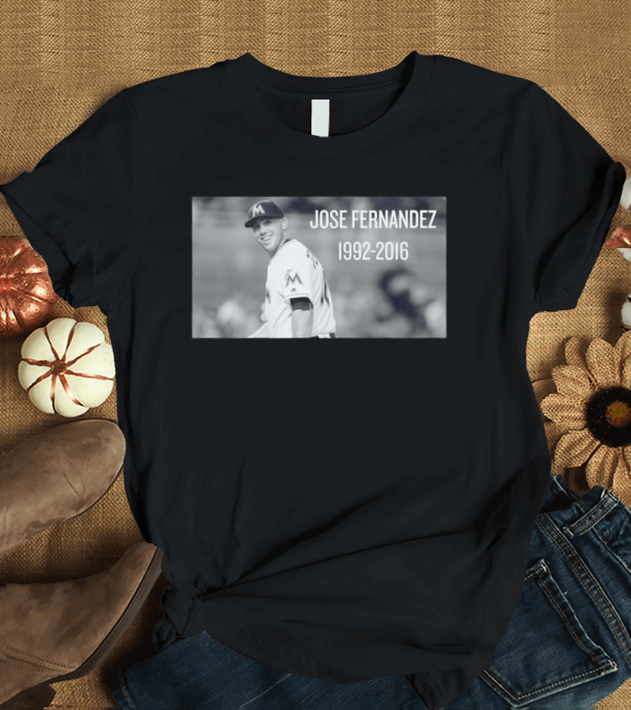 Jose Fernandez Miami 1992 2016 Memoriam T-Shirt