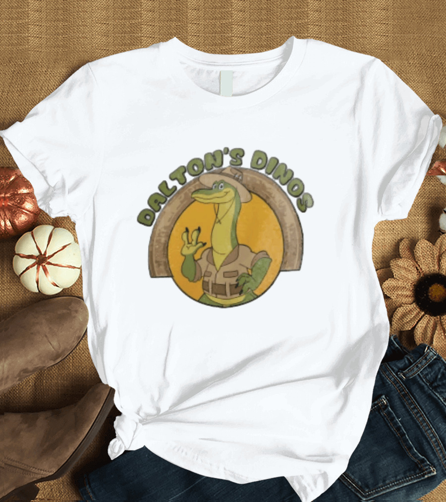 Dalton's Dino's Cartoon Dinosaur Safari Adventure Outfit T-Shirt