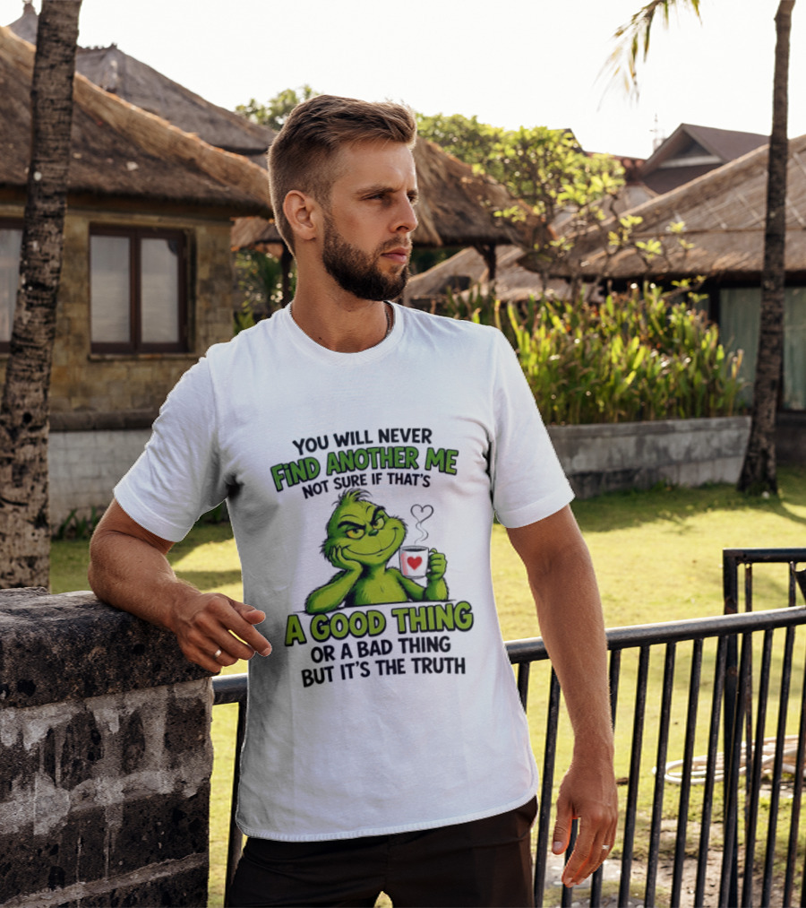 You Will Never Find Another Me Grinch A Good Thing Or A Bad Thing But It's The Truth T-Shirt