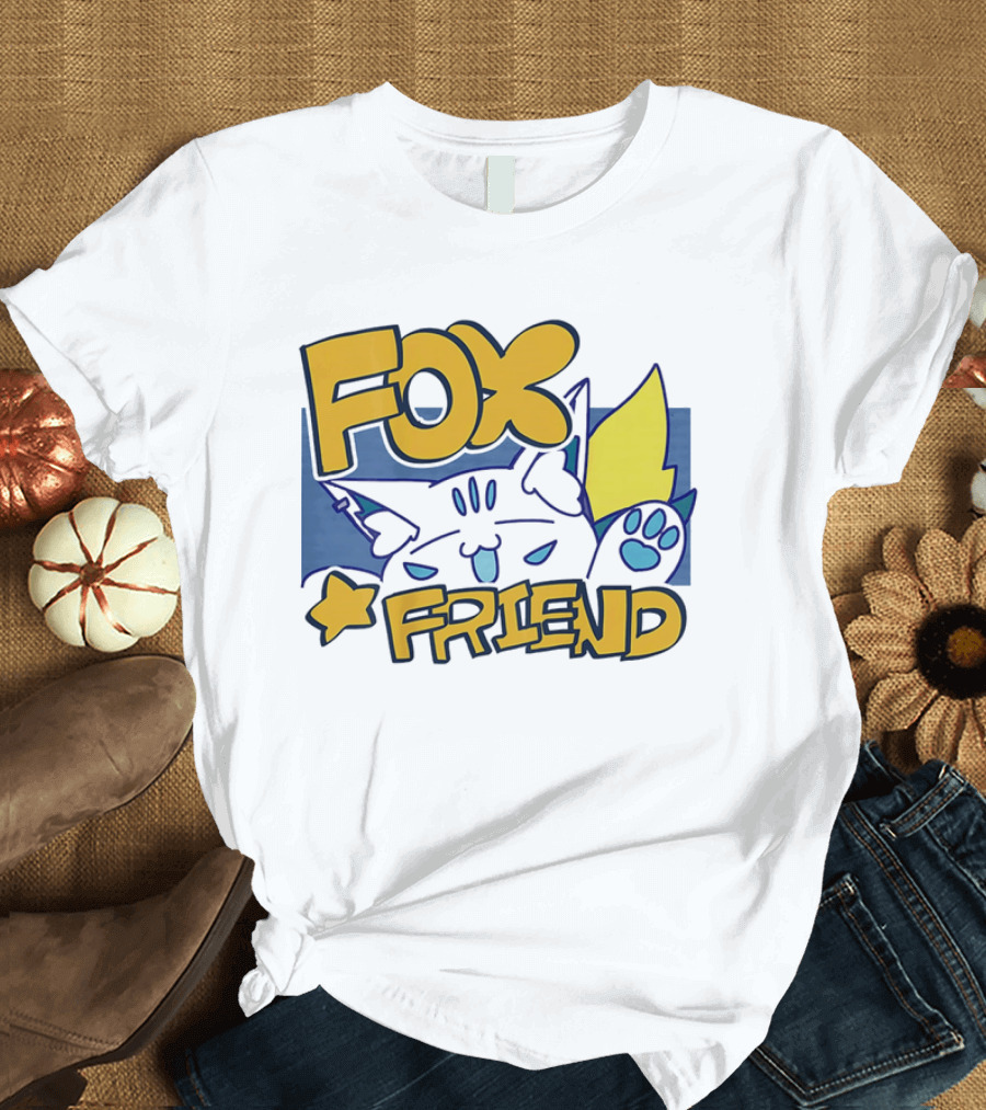 Shirakami Fubuki Fox Friend Anime Style Companion T-Shirt