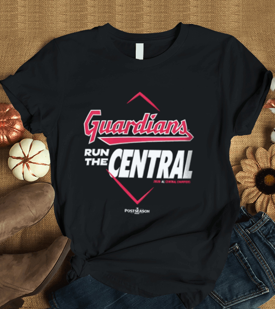 Guardians Run The Central Cleveland Guardians MLB 2025 T-Shirt