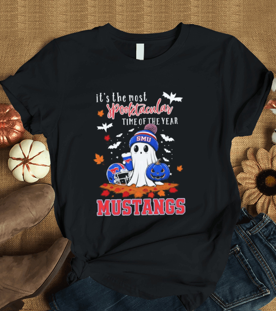 It's The Most Spooktacular Time Of The Year SMU Mustangs Halloween T-Shirt