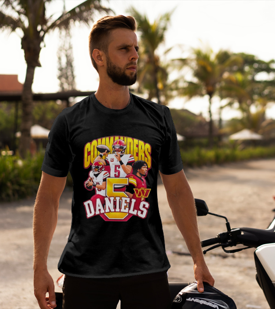Commanders Jayden Daniels 5 Washington Football T-Shirt