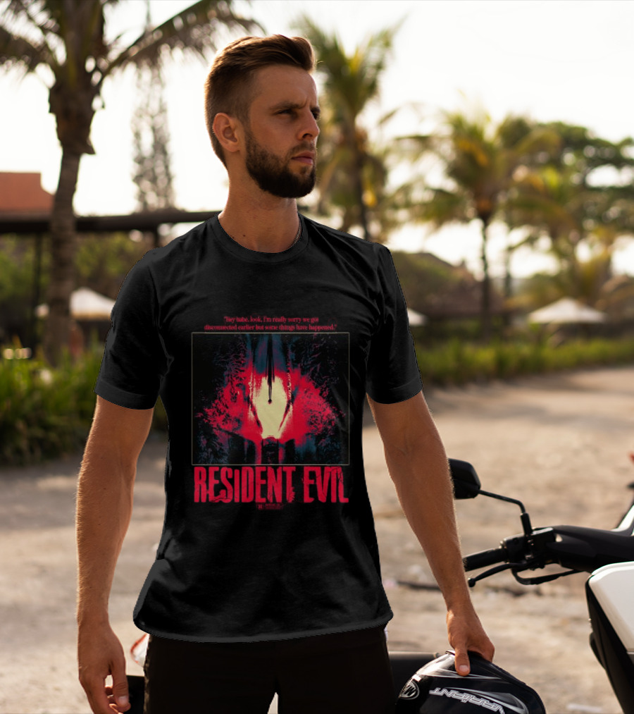 Resident Evil Studio House Designs Store Re Headlights T-Shirt