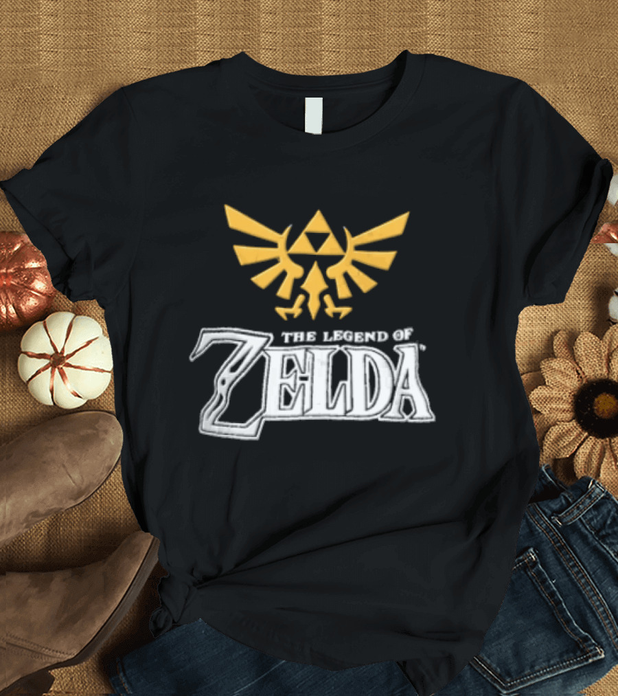The Legend Of Zelda Yellow Triforce Emblem White T-Shirt