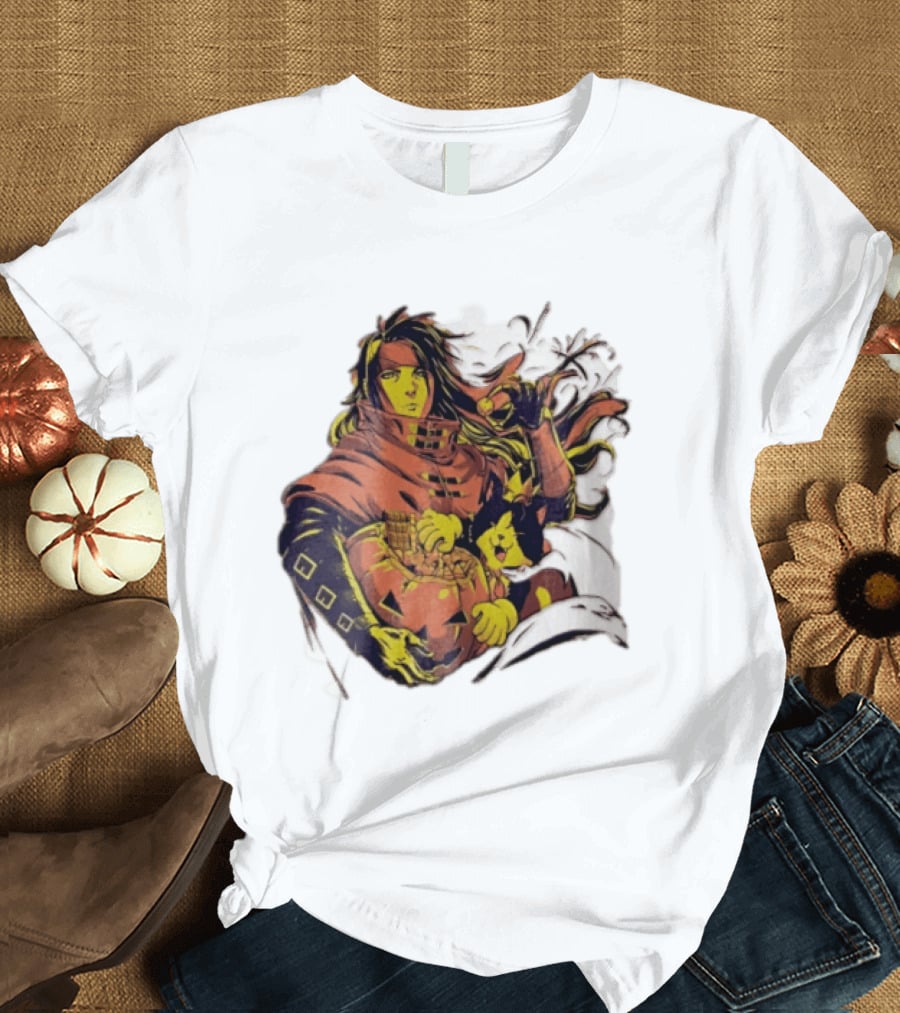 Vincent Valentine Cait Sith Halloween Pumpkin Final Fantasy T-Shirt