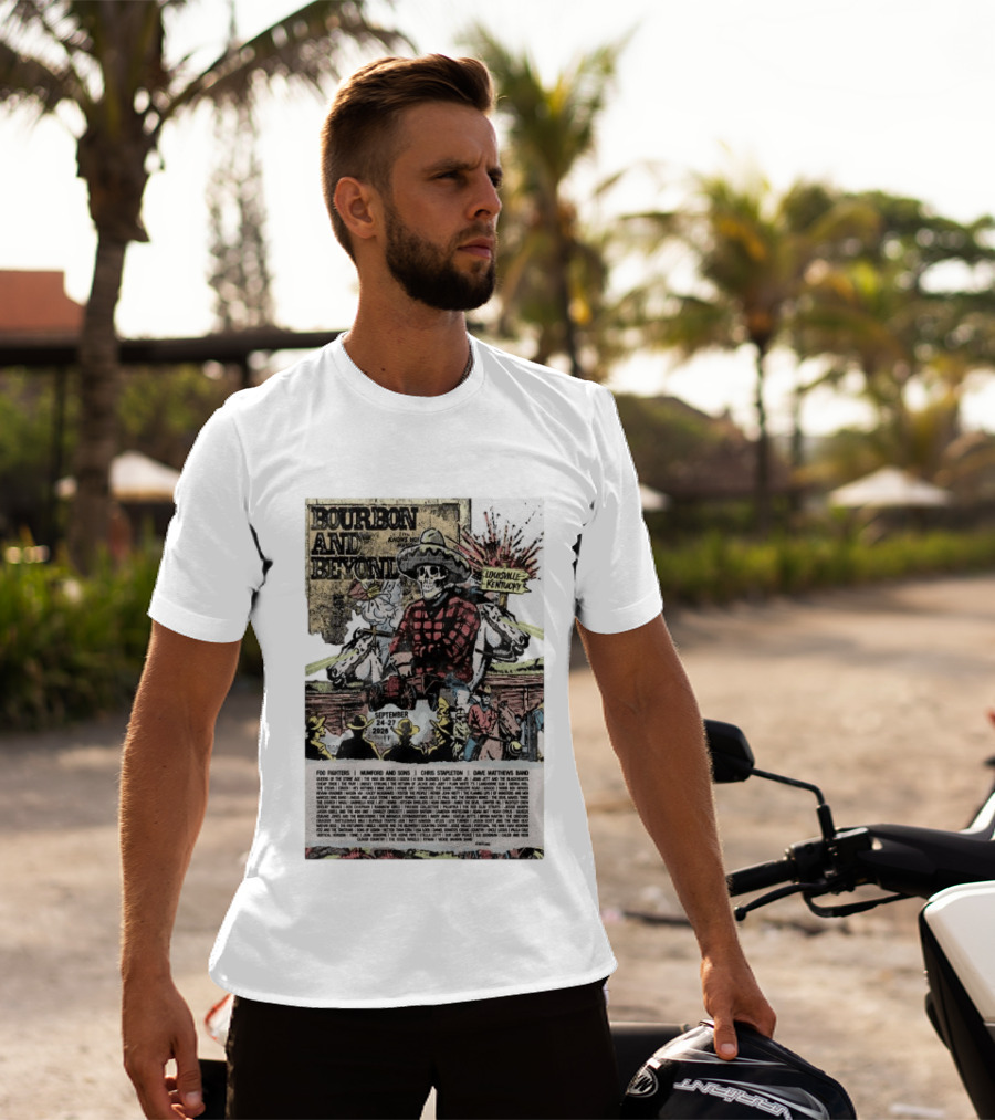 Bourbon And Beyond Festival 2026 Louisville Kentucky September 24 27 Foo Fighters Mumford And Sons Chris Stapleton Dave Matthews Band T-Shirt