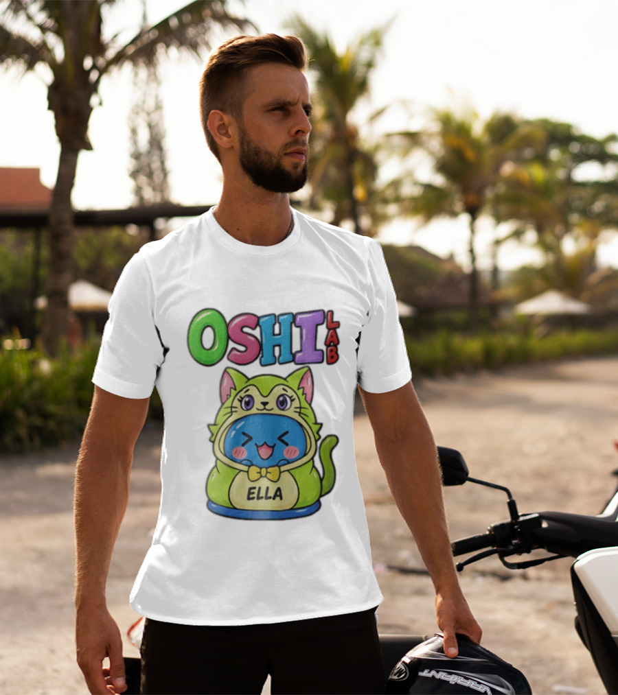 Oshi Lab Cute Cat Ella Kawaii T-Shirt