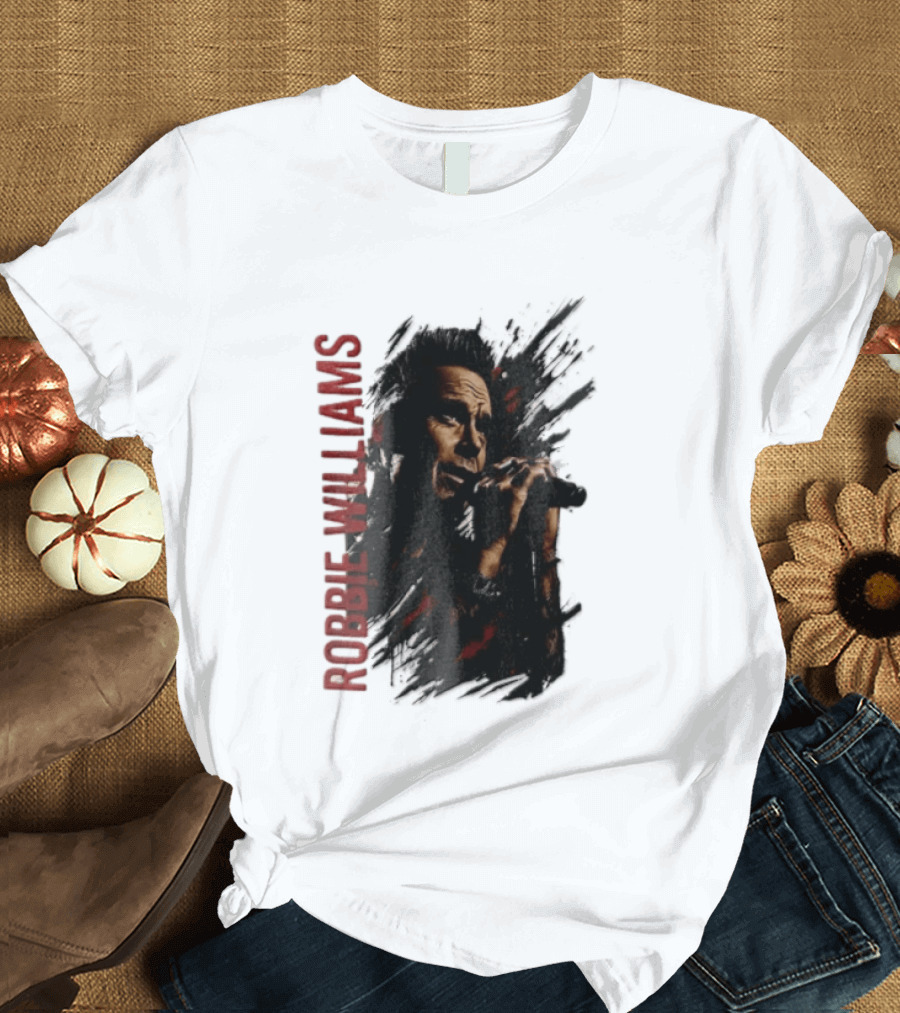Robbie Williams Britpop Australia New Zealand 2026 Tour Concert Singer T-Shirt