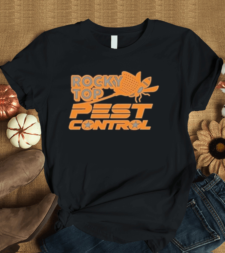 Rocky Top Pest Control Tennessee Defeated Georgia Tech Football T-Shirt