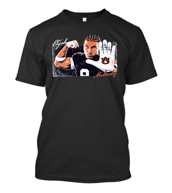 Elijah Melendez Auburn Tigers Football AU Hand Gesture T-Shirt
