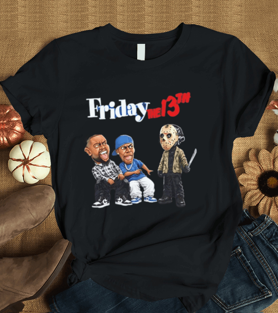 Friday The 13th Character Mashup Halloween 2026 Damnnnn Meme T-Shirt