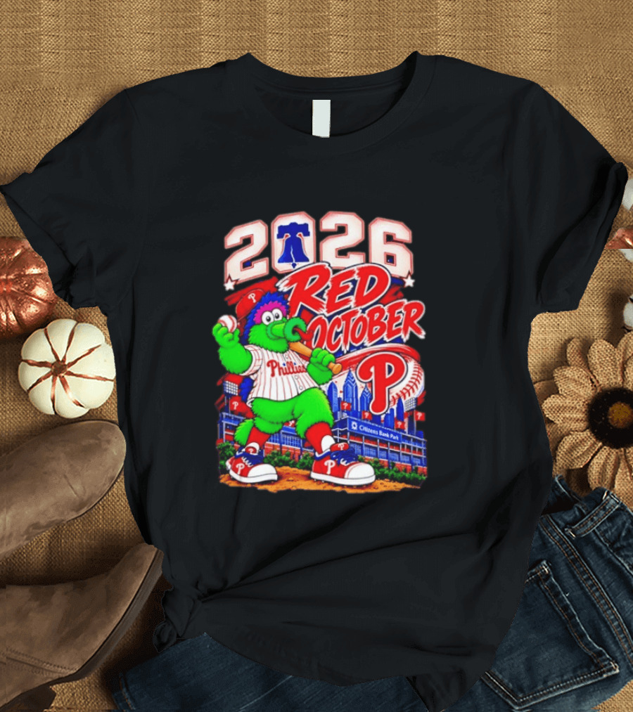 Philadelphia Phillies 2026 Red October Citizens Bank Park Postseason T-Shirt